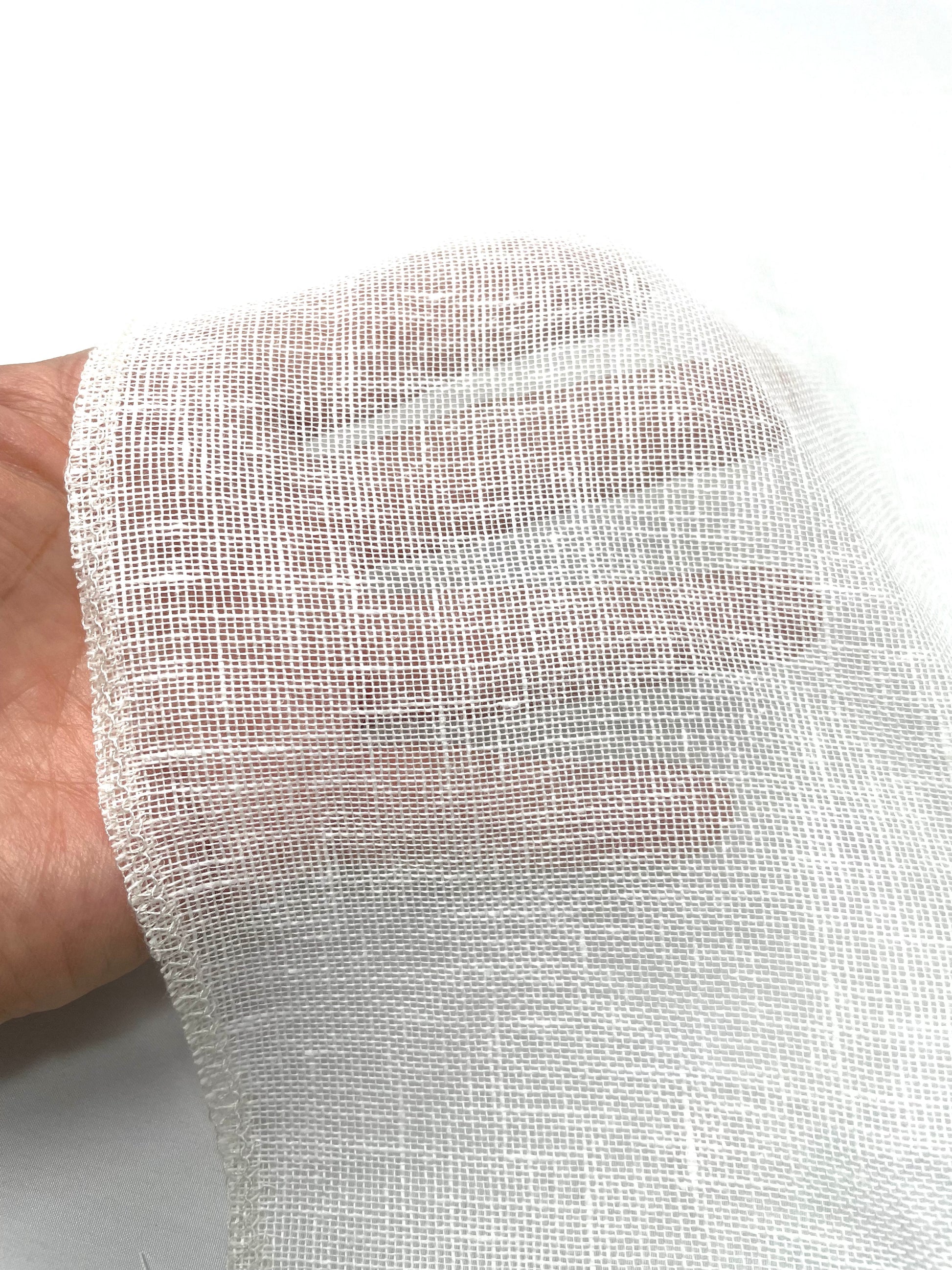 Natural Rustic Sheer Linen Fabric / 58" Width / CL1050 - Classic & Modern Home