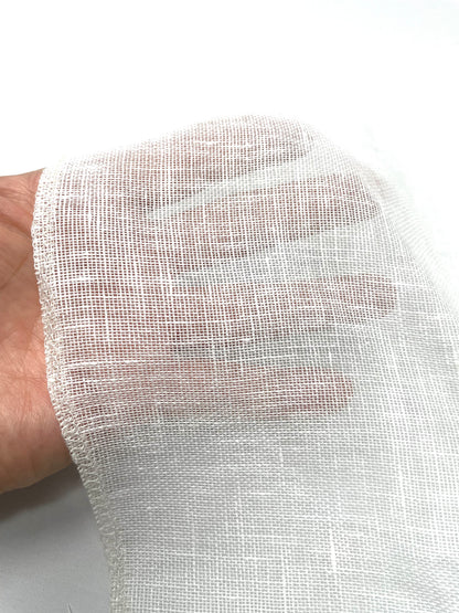 Natural Rustic Sheer Linen Fabric / 58" Width / CL1050 - Classic & Modern Home