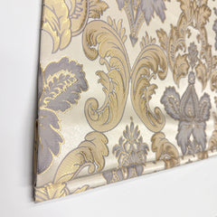 Floral Damask Jacquard Fabric Flat Roman Shade/CL1197