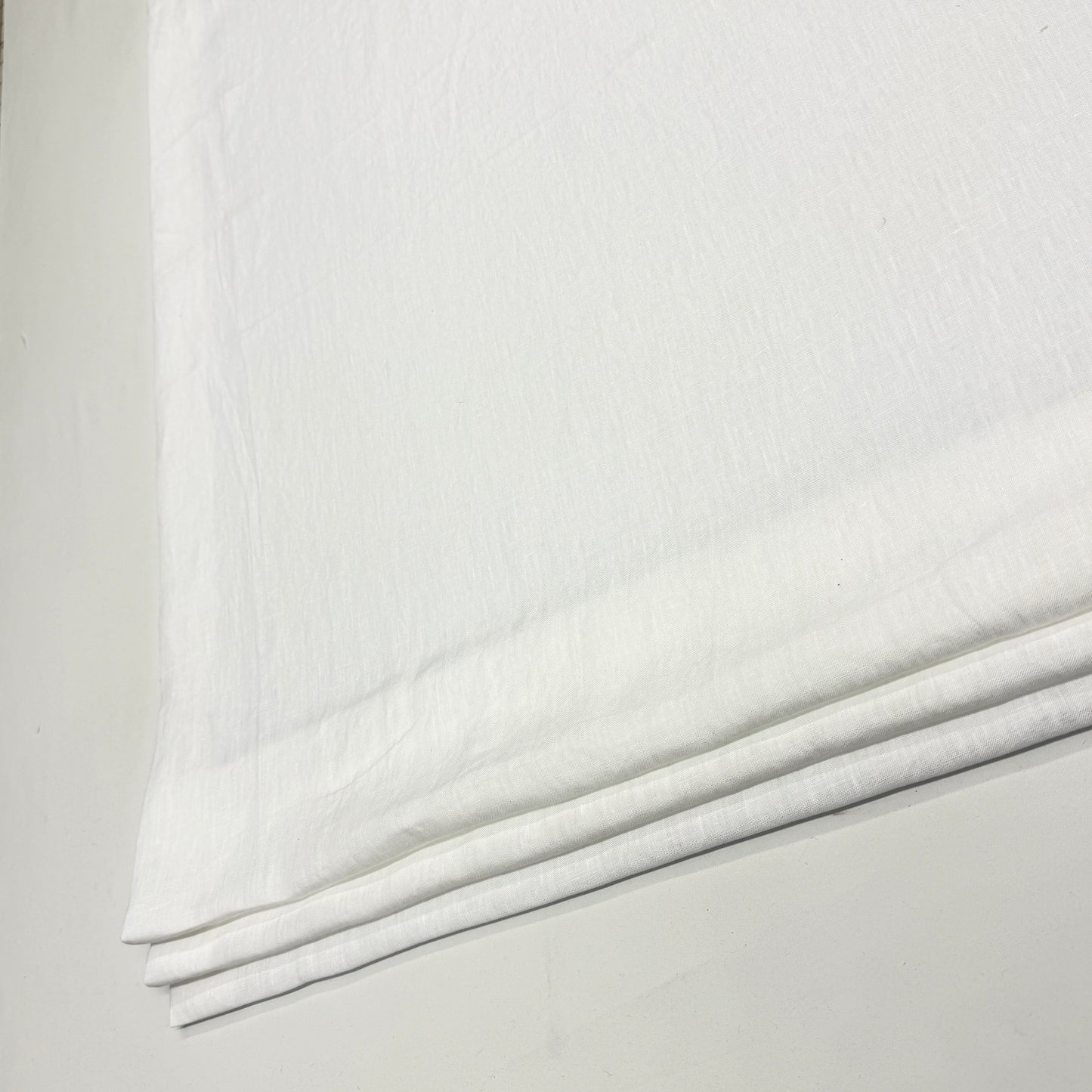 White Stonewashed Linen Roman Shade/CL1058 - Classic & Modern Home