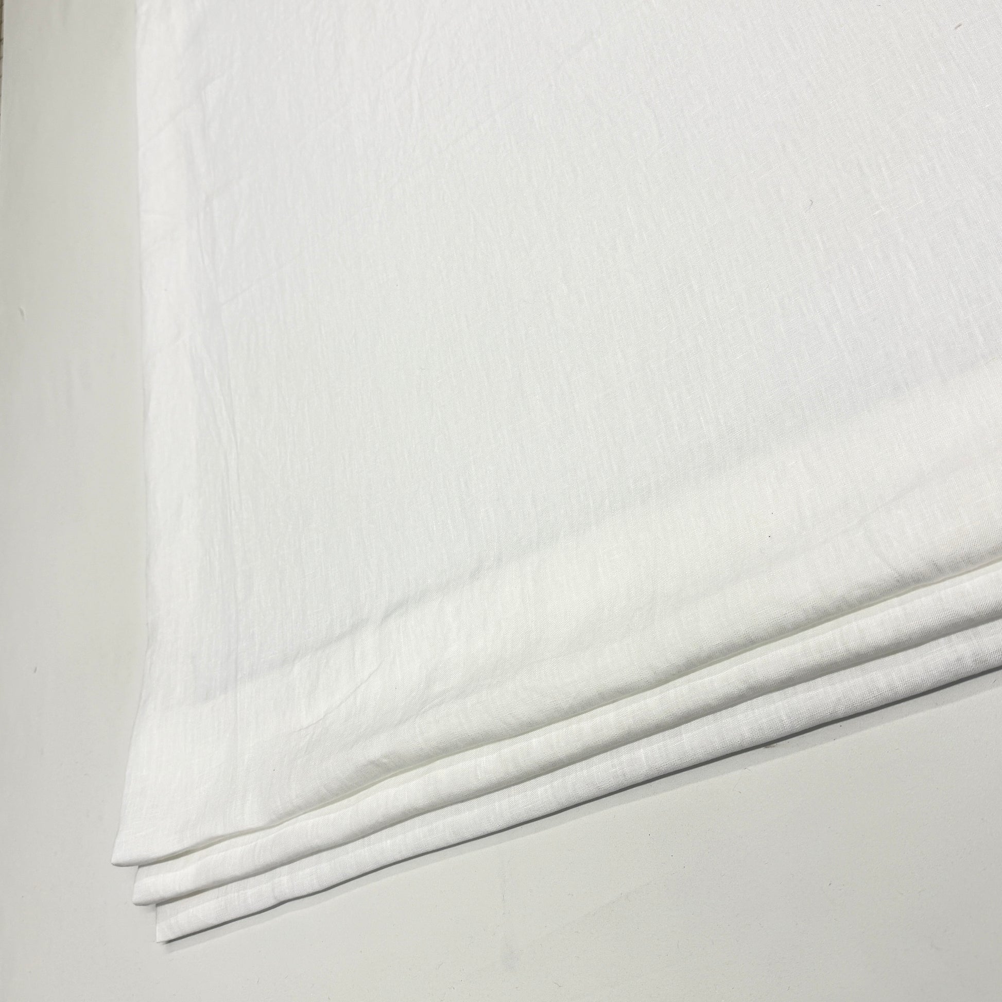 White Stonewashed Linen Roman Shade/CL1058 - Classic & Modern Home
