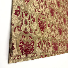 Brown Gold Damask Jacquard Fabric Flat Roman Shade/ Relax Roman Shade/CL1198