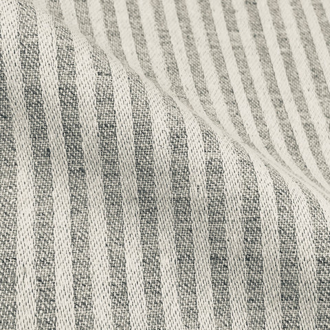 Beige and Tan Stripe 100% Linen Fabric By The Yard/54" Width/CL1115