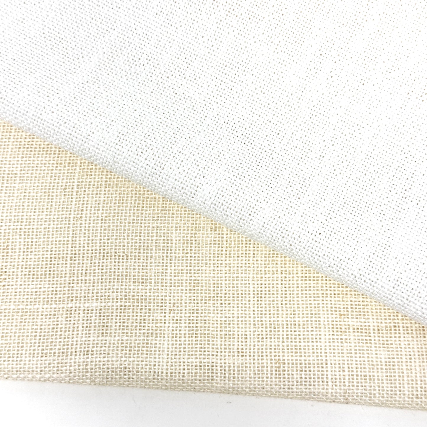 White & Ecru 100% Sheer Linen Fabric By The Yard/CL1054 - Classic & Modern Home