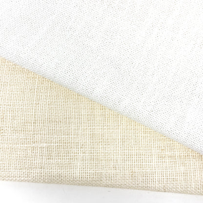 White & Ecru 100% Sheer Linen Fabric By The Yard/CL1054 - Classic & Modern Home