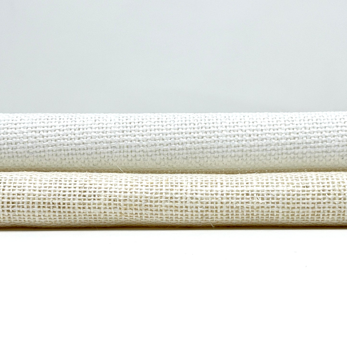 White & Ecru 100% Sheer Linen Fabric By The Yard/CL1054 - Classic & Modern Home