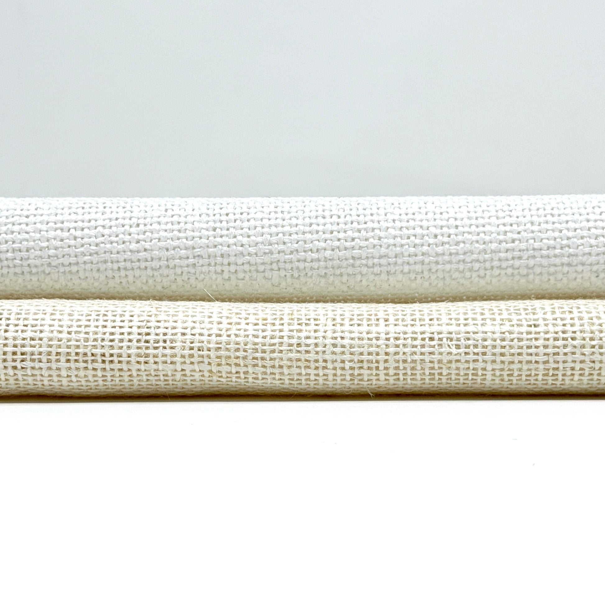 White & Ecru 100% Sheer Linen Fabric By The Yard/CL1054 - Classic & Modern Home