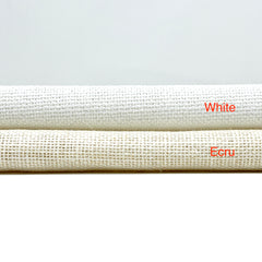 White & Ecru 100% Sheer Linen Fabric By The Yard/CL1054 - Classic & Modern Home