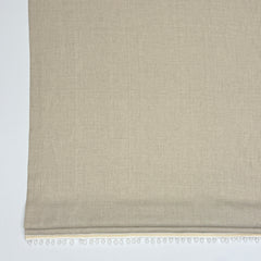 Natural Linen Flat Roman Shade with White Pom Pom, Kid's Baby Nursery Room. Blackout Option/CL1010 - Classic & Modern Home