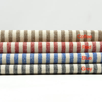 Ticking Striped Cotton Flat Roman Shade, CL1202