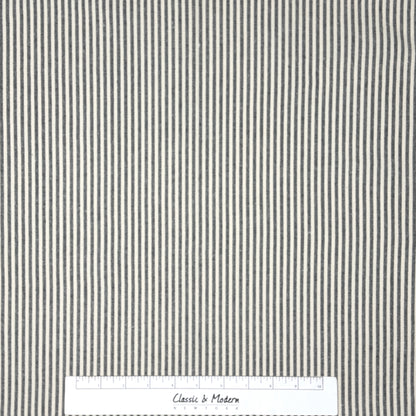 Ticking Striped Cotton Flat Roman Shade, CL1202