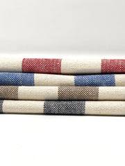 100% Cotton British Stripes Flat Roman Shade / CL1025