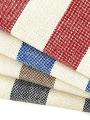 100% Cotton British Stripes Flat Roman Shade / CL1025