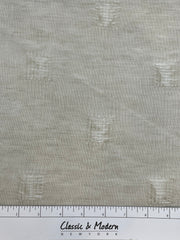 Square Tear-off Modern Geometric Blend Linen Sheer Fabric By The Yard, Curtain, Drapery, Home Decor, Table Top, 54" Width/CL1137