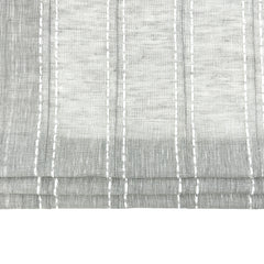 Sheer Linen Fabric with Embroidered Dots & Stripes / 54" Width / CL1126