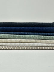 Solid Blend Medium Weight Linen Flat Roman Shade / CL1038