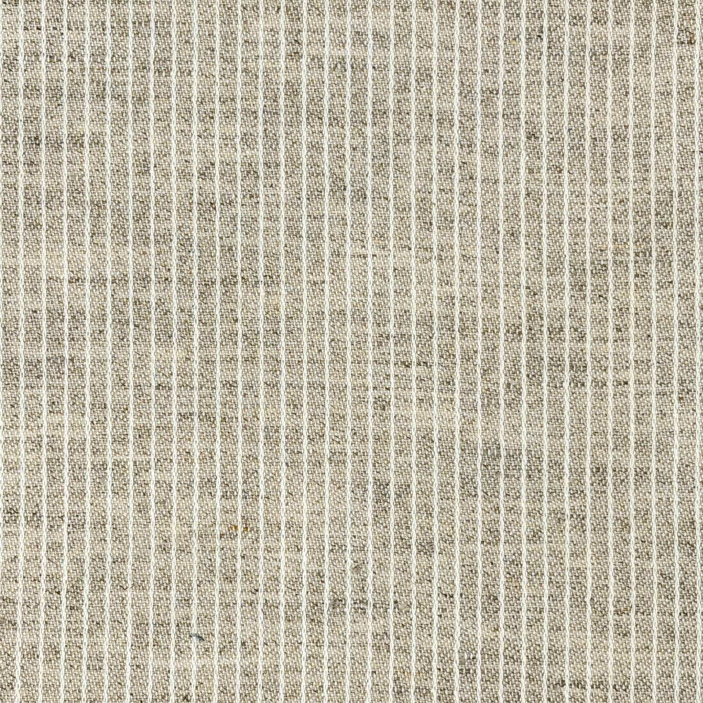 Beige ivory striped 100% Linen Casual Flat Roman Shade, CL1199