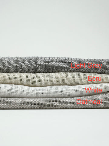 Small Mesh Net Faux Linen Fabric Roman Shade, Farmhouse Roman Shade/CL1069