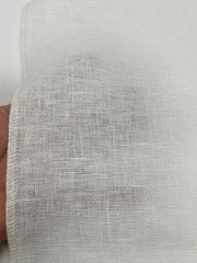 Textured Rustic Old 100% Natural Sheer Linen Fabric By The Yard / 57" Width / CL1075