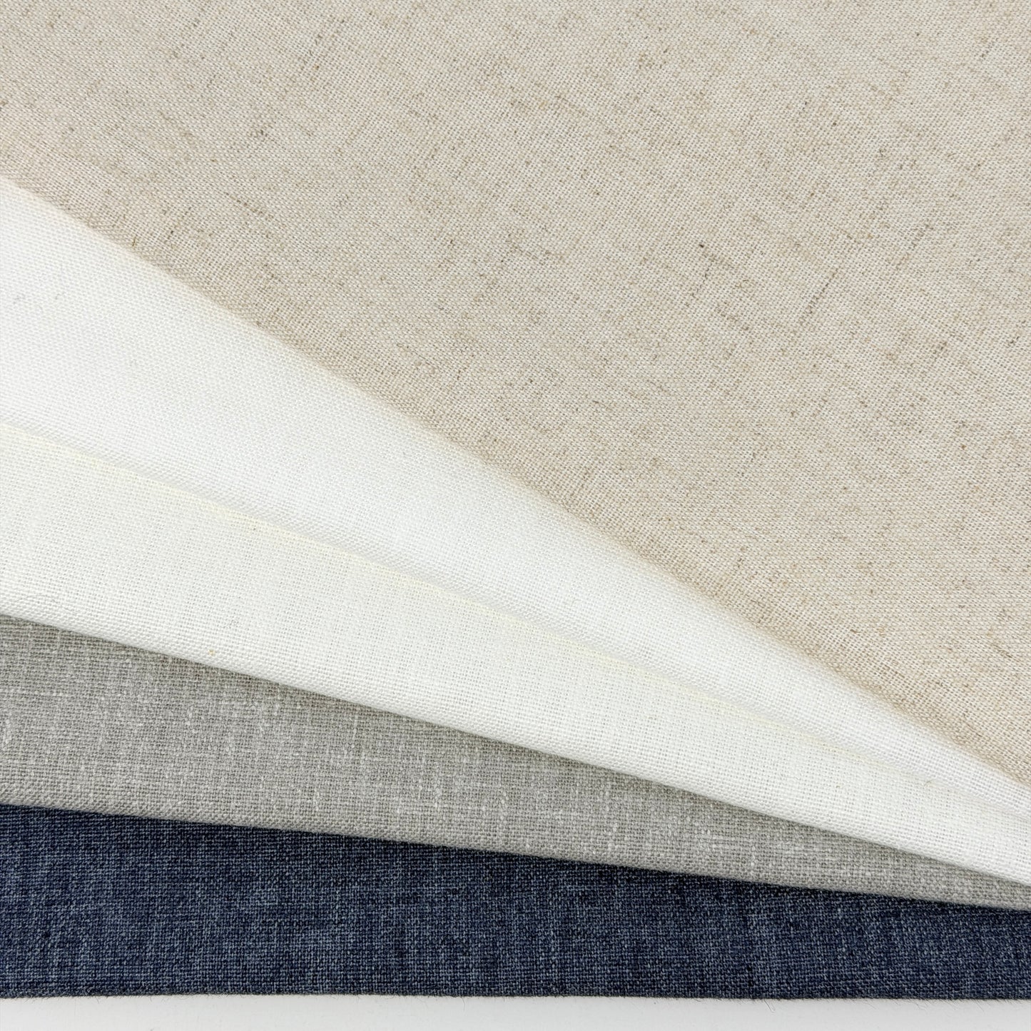 Classic Light Weight Blend Linen Flat Roman Shade, CL1048