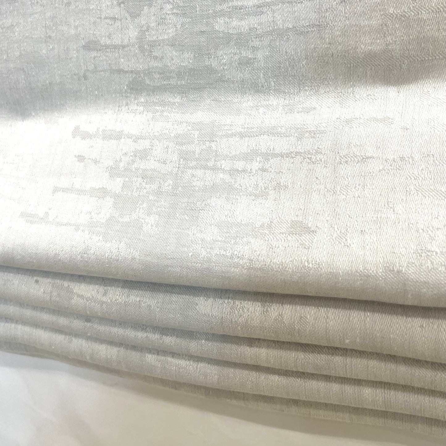 Irregular Geometric 100% Linen Flat Roman Shade, CL1119