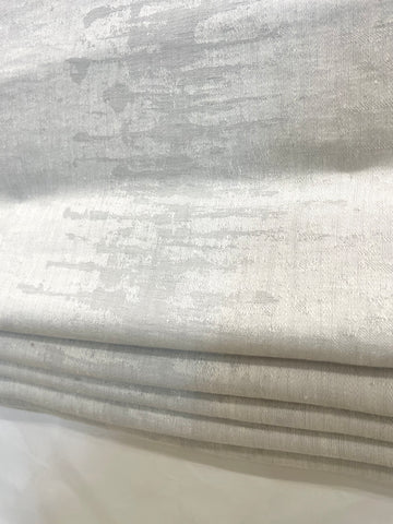 Irregular Geometric 100% Linen Flat Roman Shade / CL1119