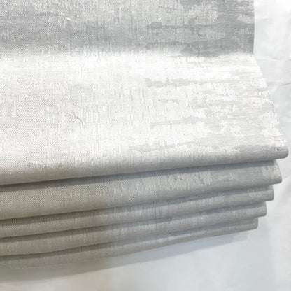 Irregular Geometric 100% Linen Flat Roman Shade, CL1119