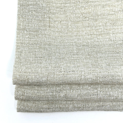 Textured Rustic Linen Blend Flat Roman Shade / CL1101