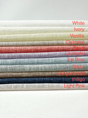 Cotton Blended Rustic Sheer Linen Fabric / 54" Width / CL1152