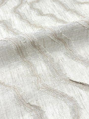 Ruffled Embroidery Blend Linen Fabric / 54" Wide / CL1156