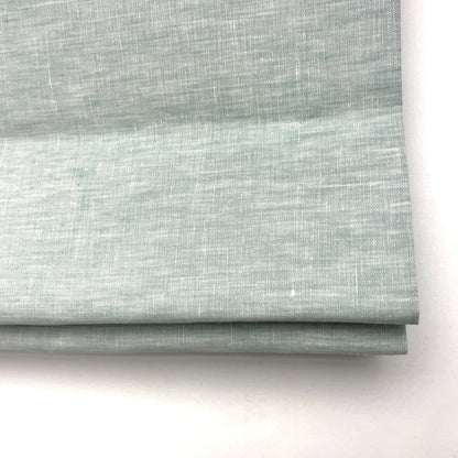 Ciel Double Width 100% Natural Linen Fabric Flat Roman Shade, CL1056