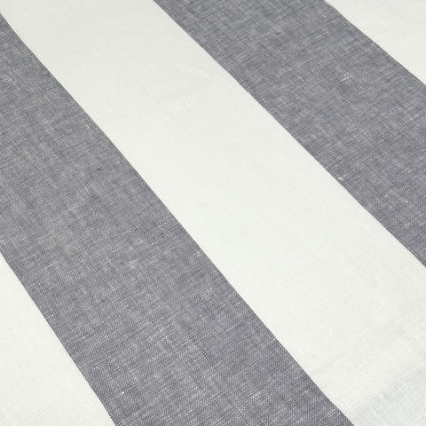 5" Wide Stripe 100% Natural Linen Fabric / 55" Width / CL1026