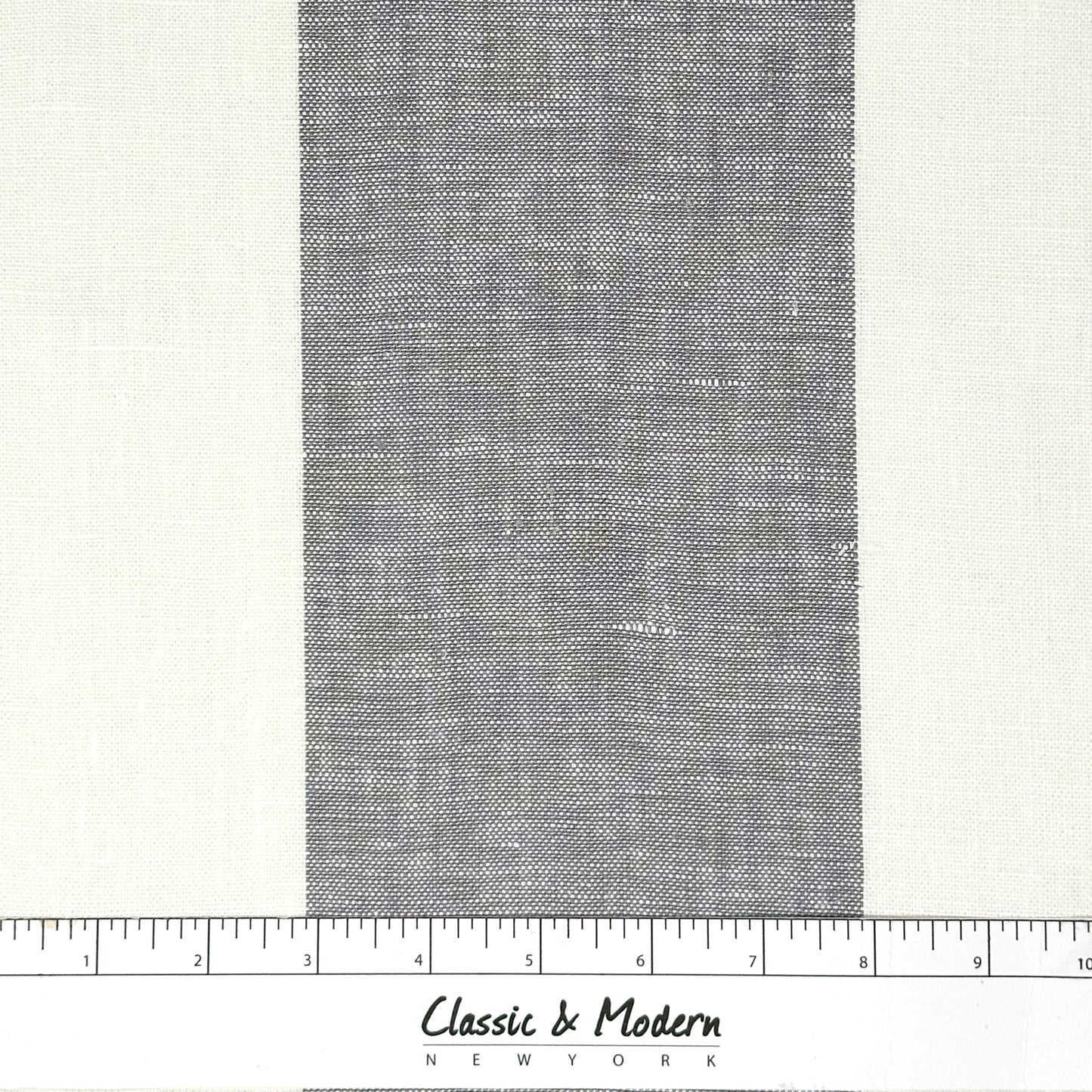 5" Wide Stripe 100% Natural Linen Fabric / 55" Width / CL1026 - Classic & Modern Home
