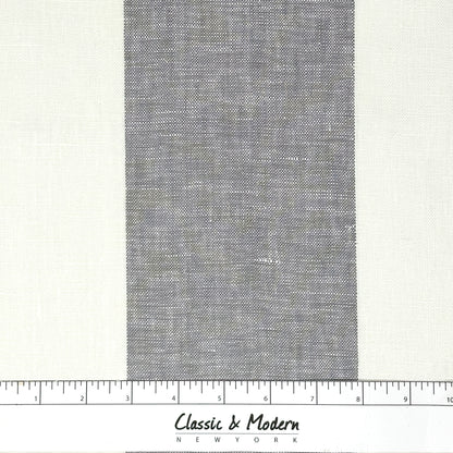5" Wide Stripe 100% Natural Linen Fabric / 55" Width / CL1026 - Classic & Modern Home