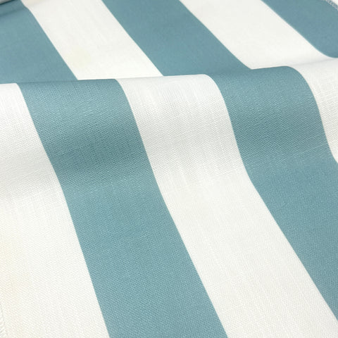 2" Stripe Faux Linen Fabric By The Yard / 57" Width / CL1092