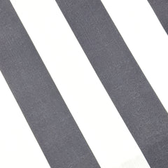 2" Stripe Faux Linen Flat Roman Shade / CL1092
