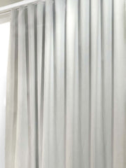 S Fold Blackout Faux Linen Curtain, Ripple fold Blackout Drapery.