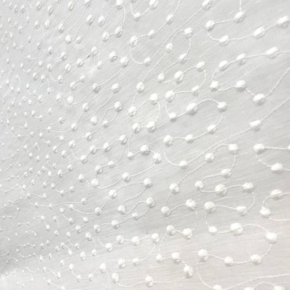 Embroidery Filigree Blend Sheer Linen Flat Relaxed Casual Roman Shade, Farmhouse contemporary Roman Shade/CL1059 - Classic & Modern Home