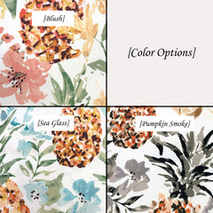 Tropical Pineapple Linen Flat Roman Shade/CL1158