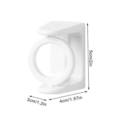 Modern Self-Adhesive Curtain Rod Bracket Hooks – No-Drill Wall Mount Holder (2/4/8 Pack) | CH1008