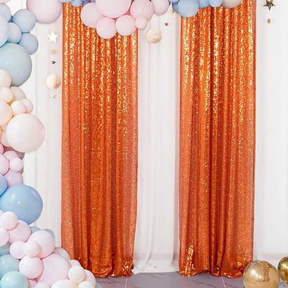 2-Panel Sequin Backdrop Curtain Set – Seamless Glitter Photography Background for Weddings, Parties & Events | CDE1026