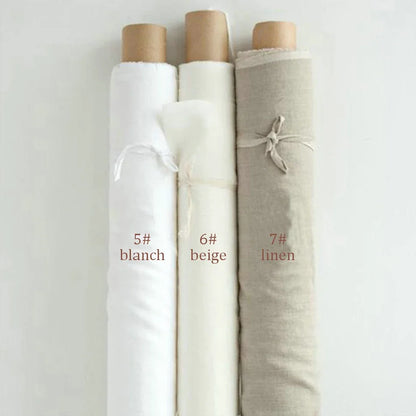100% Premium French Linen Fabric By The Yard, 110"Width, CA1011