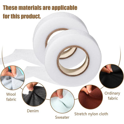 Iron-On Hemming Tape - No-Sew Fabric Fusible Bonding Web for Pants, Curtains, & Drapes | 70 Yards