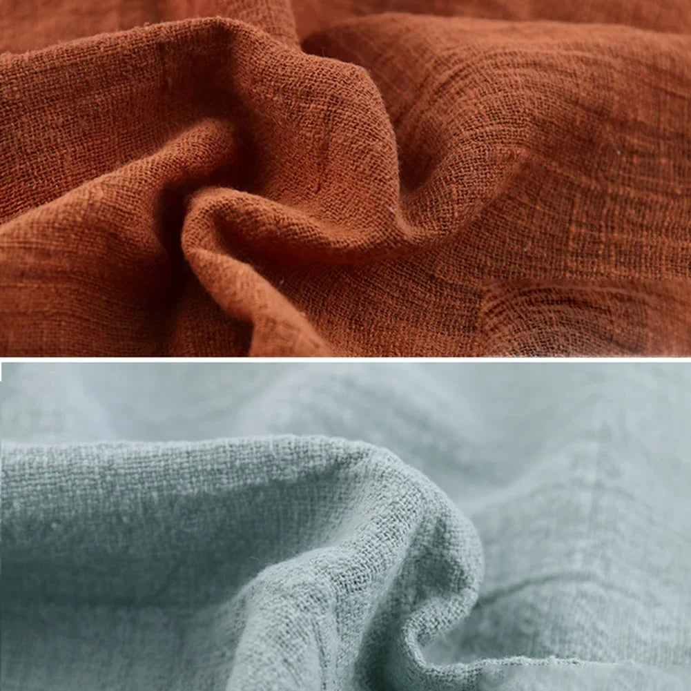 Eco-Friendly Natural Linen Cotton Cambric Fabric – Soft, Breathable & Quick-Dry Textile for DIY Clothing, Curtains & Patchwork | CA1014