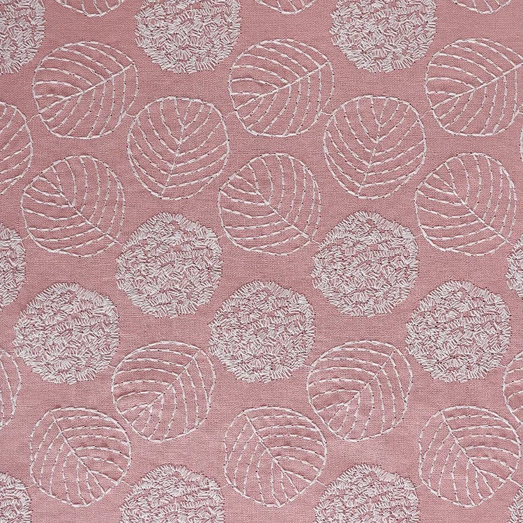 Embroidered Cotton Linen Jacquard Fabric for Dresses, Bags & Sewing | CA1016