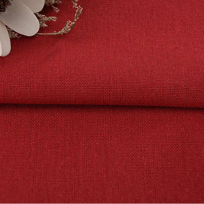 Solid Color Linen Cotton Fabric for Needlework, Embroidery and Patchwork, CA1001