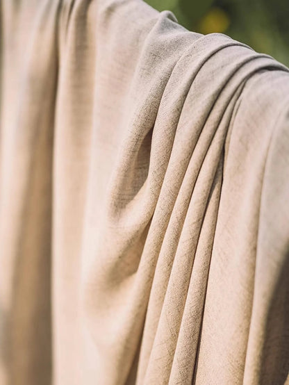 Textured Cream Farmhouse Sheer Drapery, CD1001