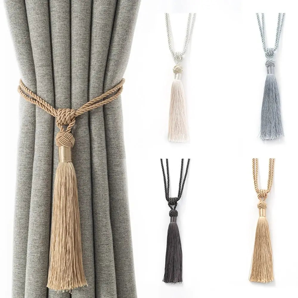 Braided Rope Curtain Tieback with Tassel | CB1004