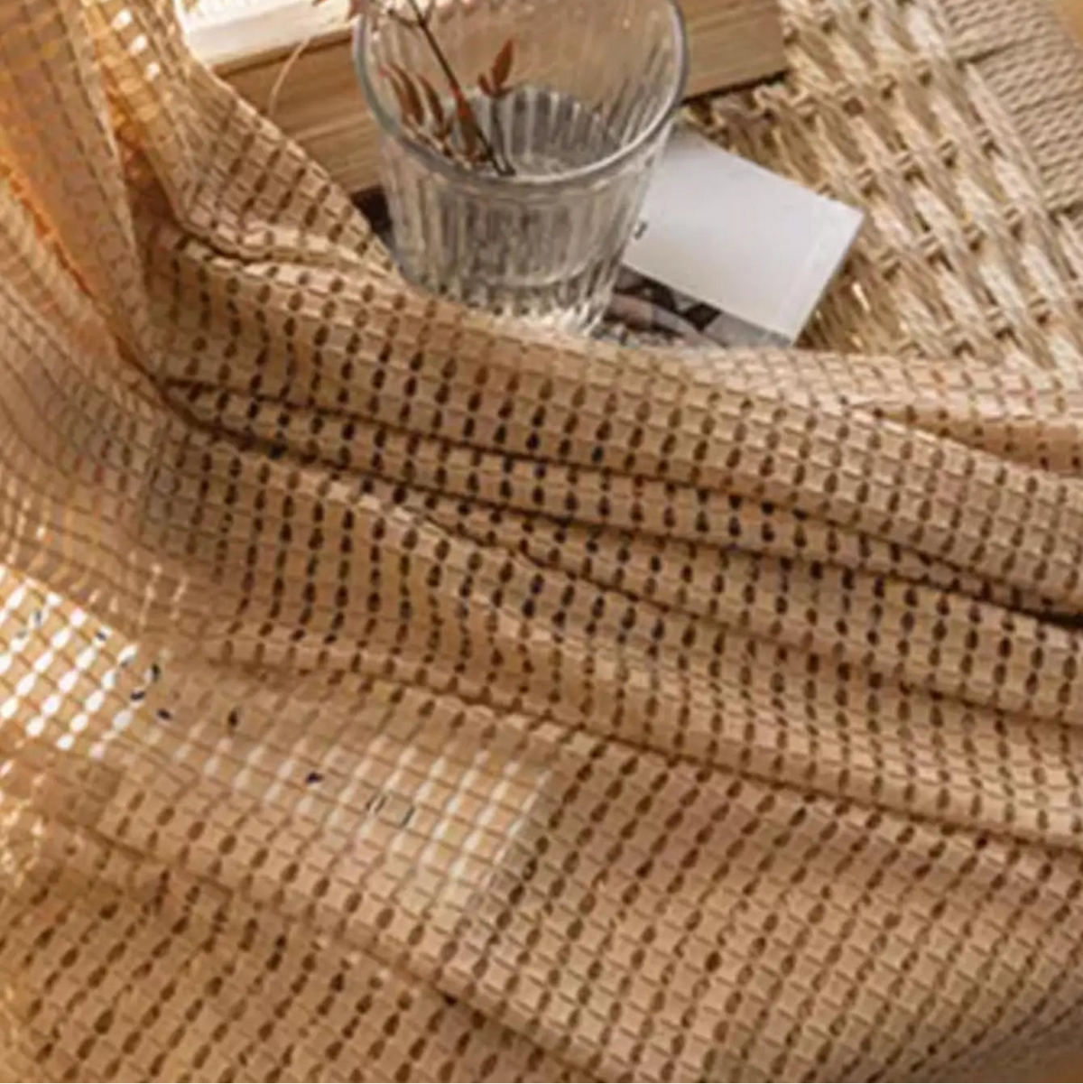 Decorative Cutout Modern Sheer Curtain | CD1041