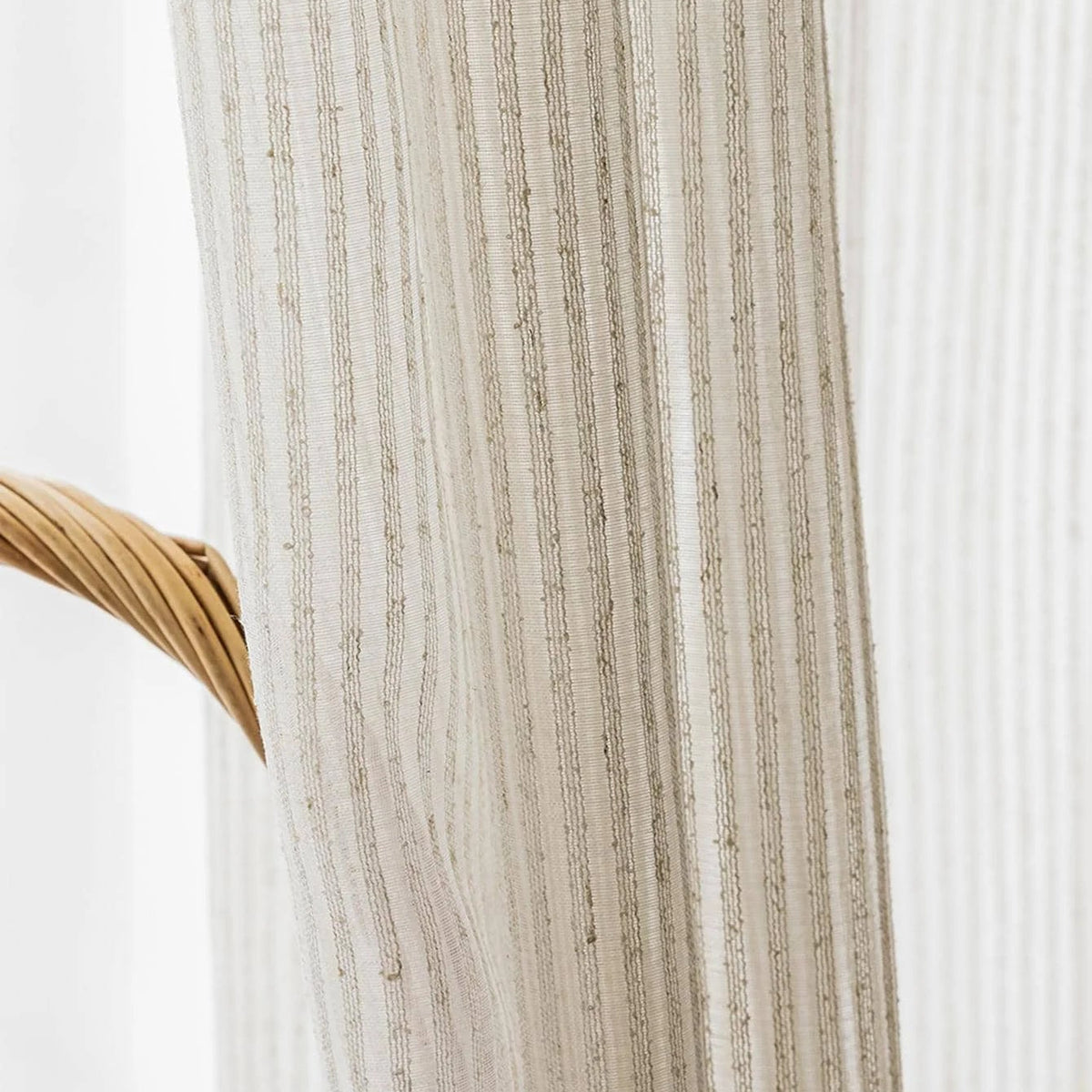 Striped Gauze Modern Sheer Curtain | CD1040